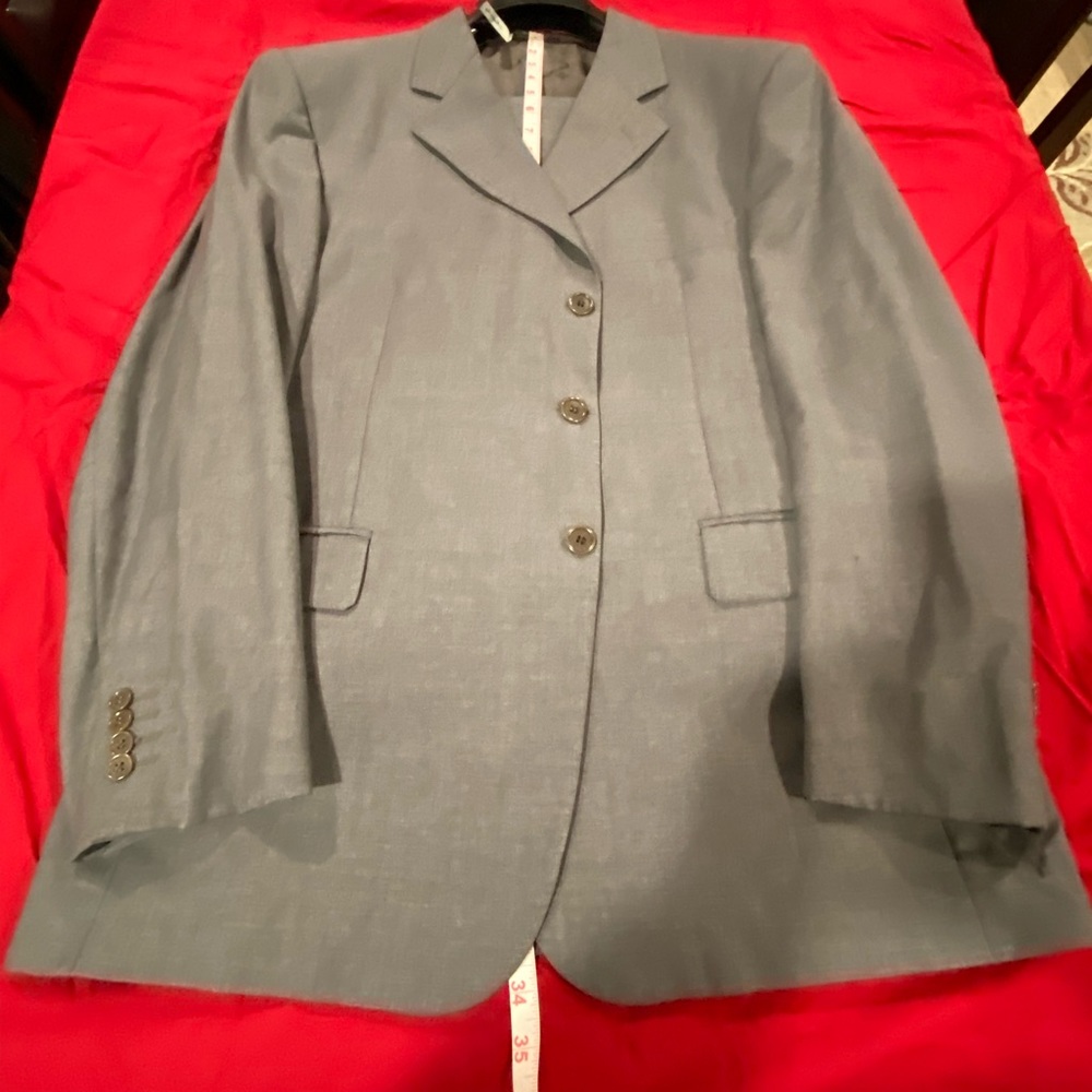 Italian made Light grey three button suit